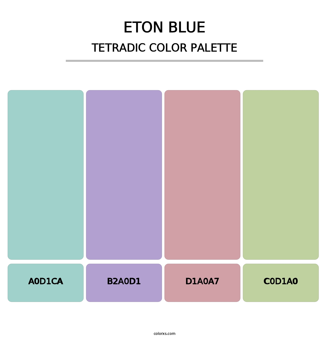 Eton blue - Tetradic Color Palette