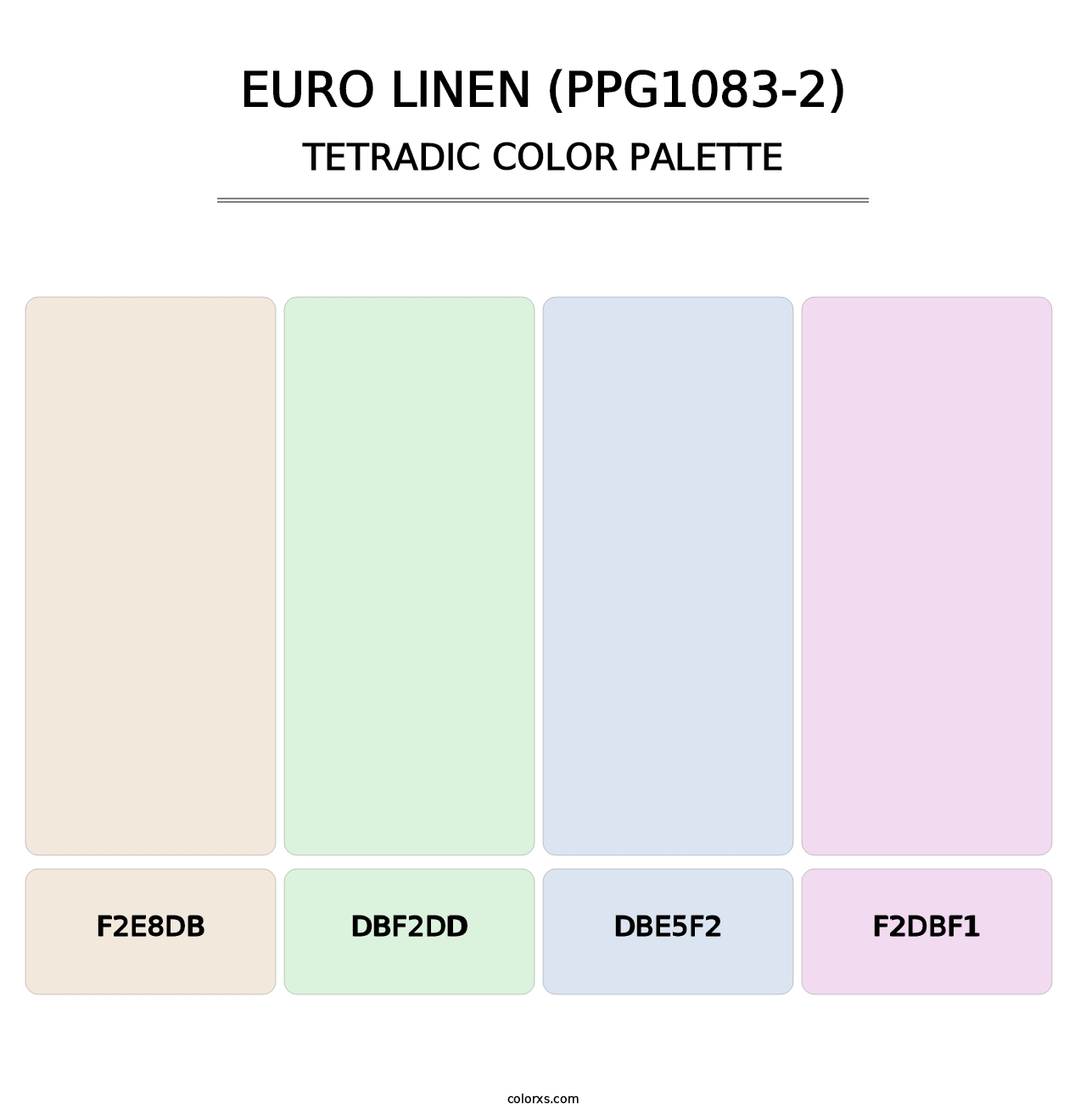 Euro Linen (PPG1083-2) - Tetradic Color Palette