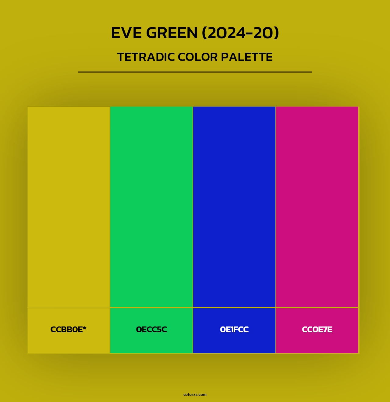 Eve Green (2024-20) - Tetradic Color Palette