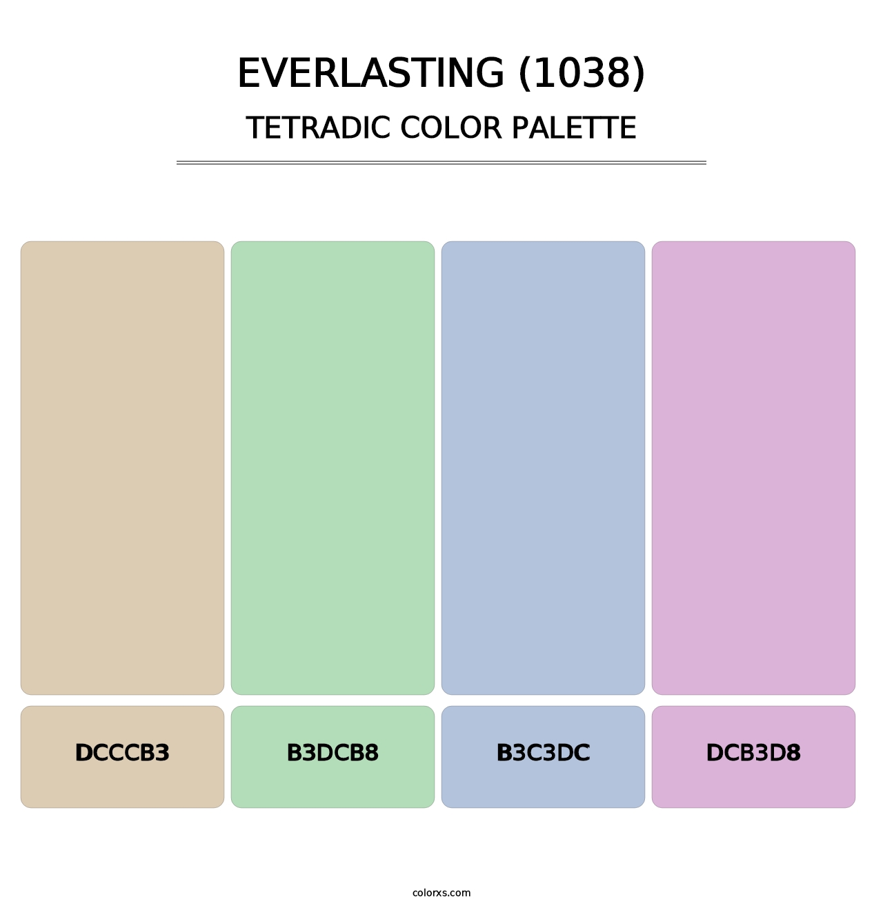 Everlasting (1038) - Tetradic Color Palette