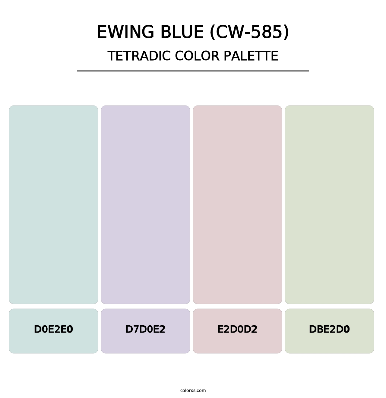 Ewing Blue (CW-585) - Tetradic Color Palette