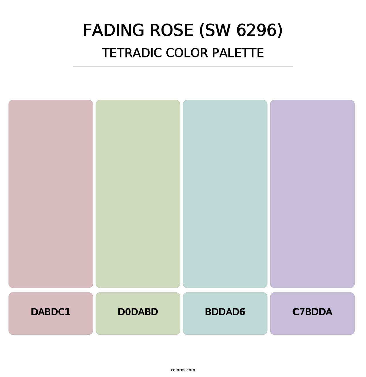 Fading Rose (SW 6296) - Tetradic Color Palette