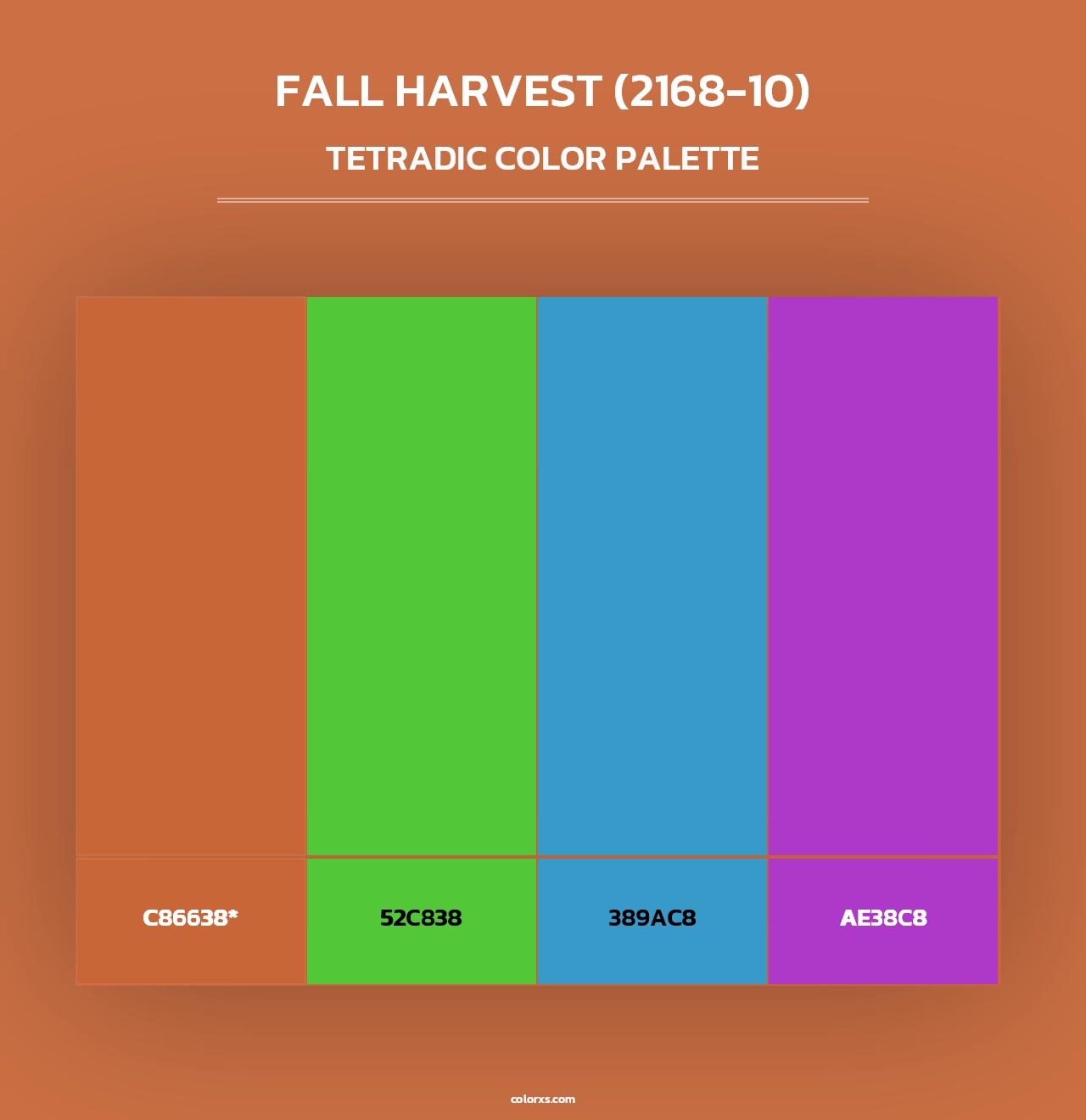 Fall Harvest (2168-10) - Tetradic Color Palette