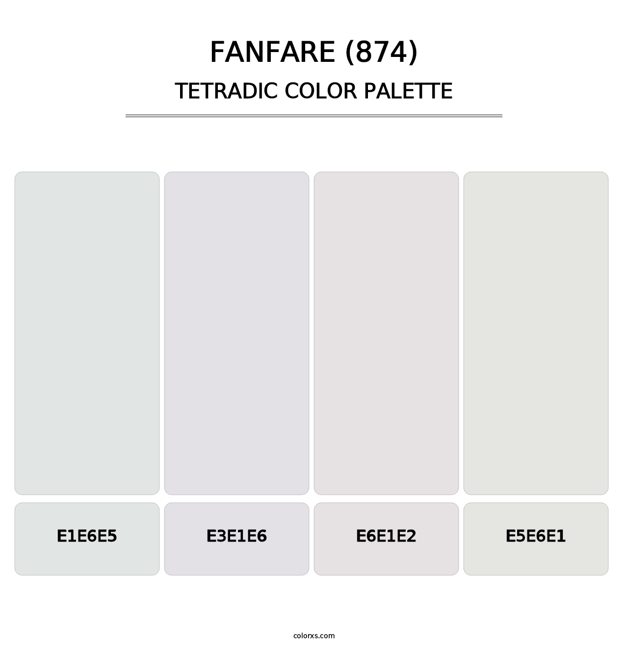 Fanfare (874) - Tetradic Color Palette