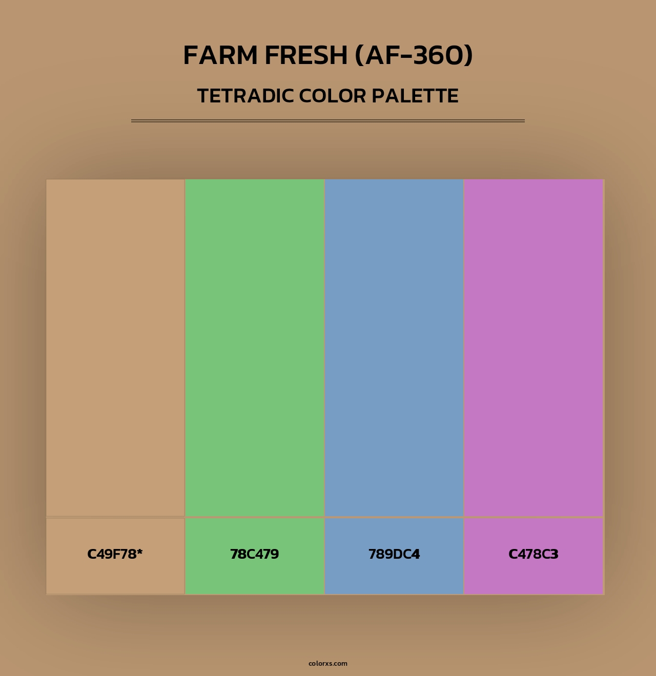 Farm Fresh (AF-360) - Tetradic Color Palette