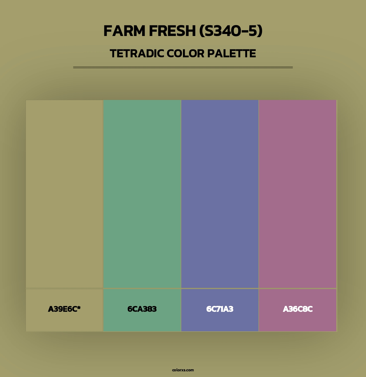 Farm Fresh (S340-5) - Tetradic Color Palette