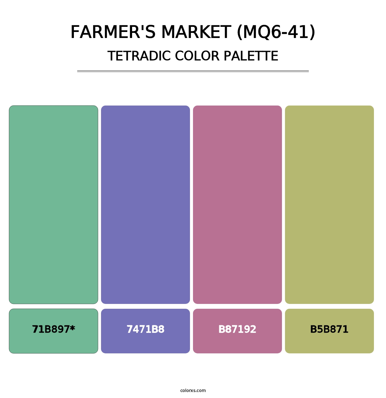 Farmer'S Market (MQ6-41) - Tetradic Color Palette