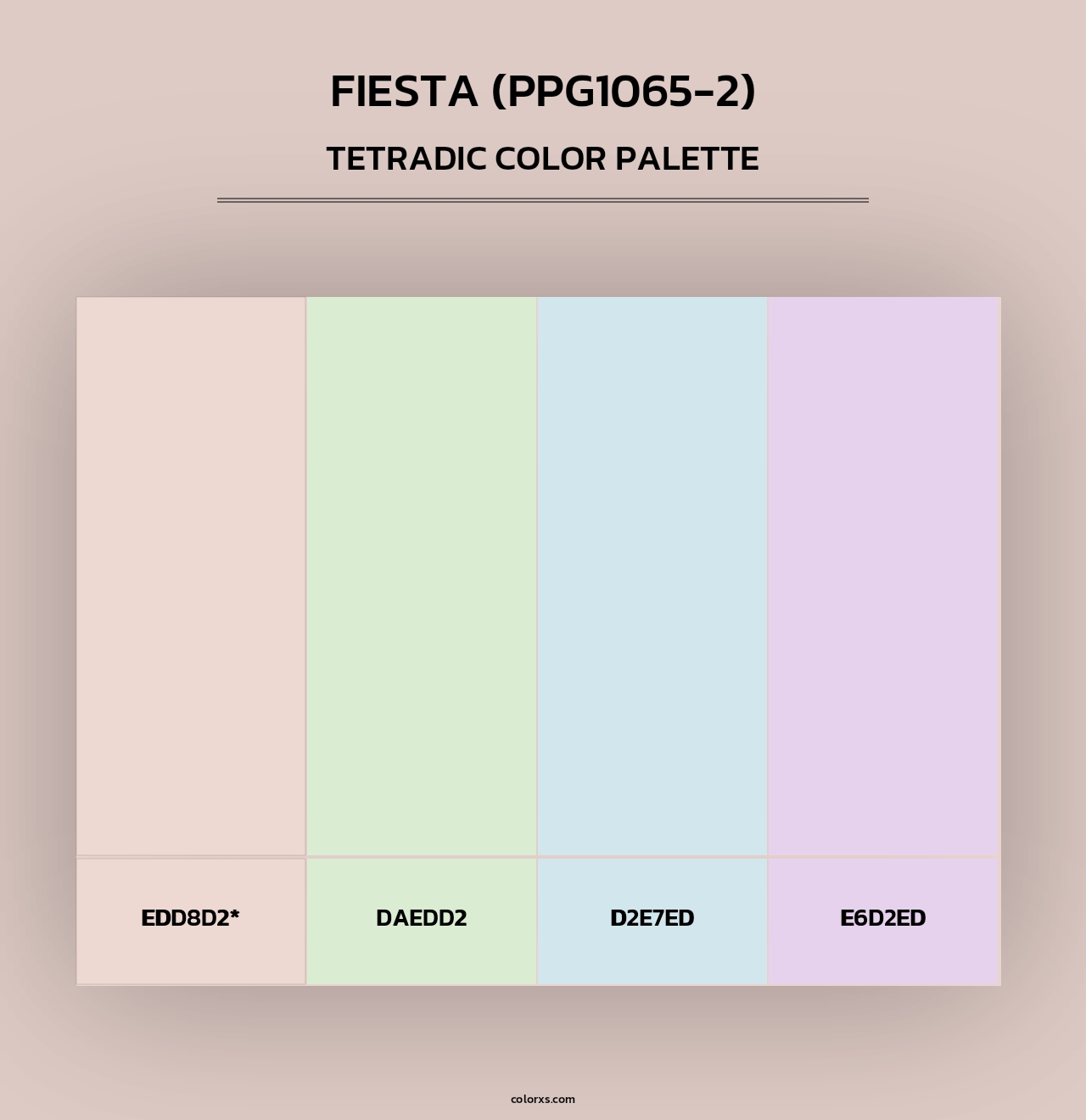 Fiesta (PPG1065-2) - Tetradic Color Palette