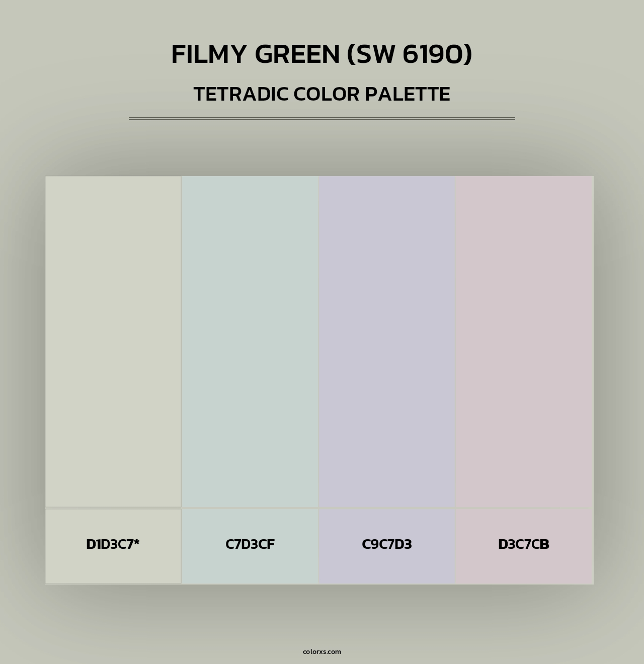 Sherwin Williams Filmy Green (SW 6190) Paint coordinating colors and ...