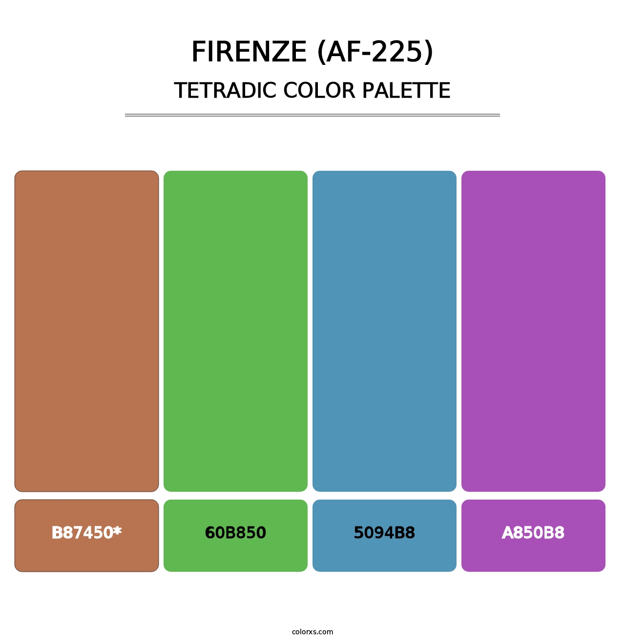 Firenze (AF-225) - Tetradic Color Palette