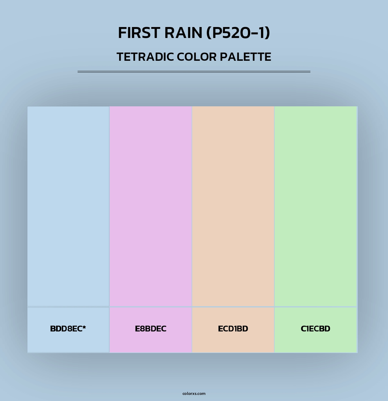 First Rain (P520-1) - Tetradic Color Palette