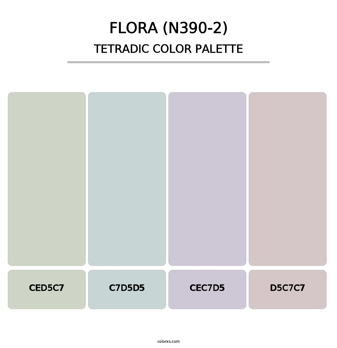 Flora (N390-2) - Tetradic Color Palette