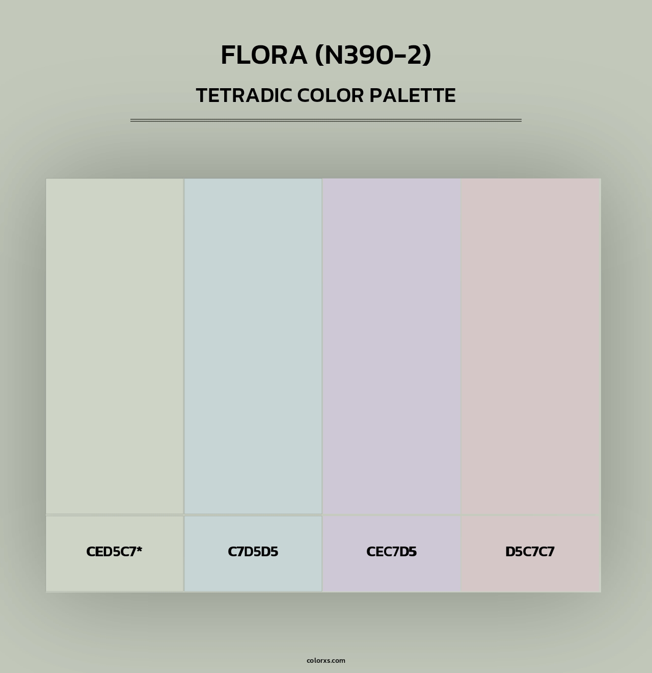 Flora (N390-2) - Tetradic Color Palette