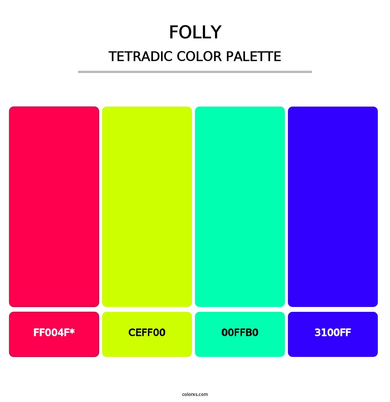 Folly - Tetradic Color Palette