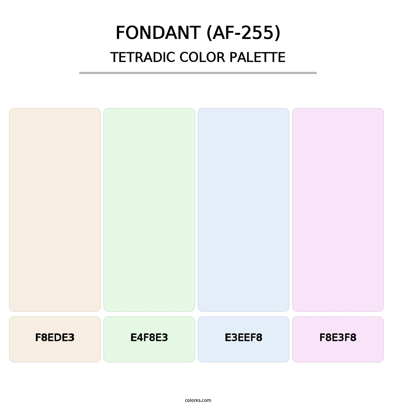Fondant (AF-255) - Tetradic Color Palette