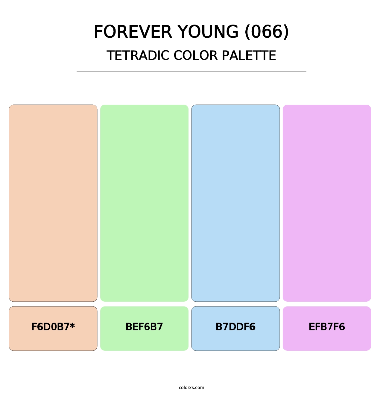 Forever Young (066) - Tetradic Color Palette
