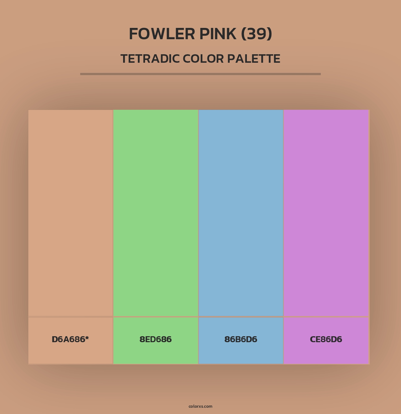 Fowler Pink (39) - Tetradic Color Palette