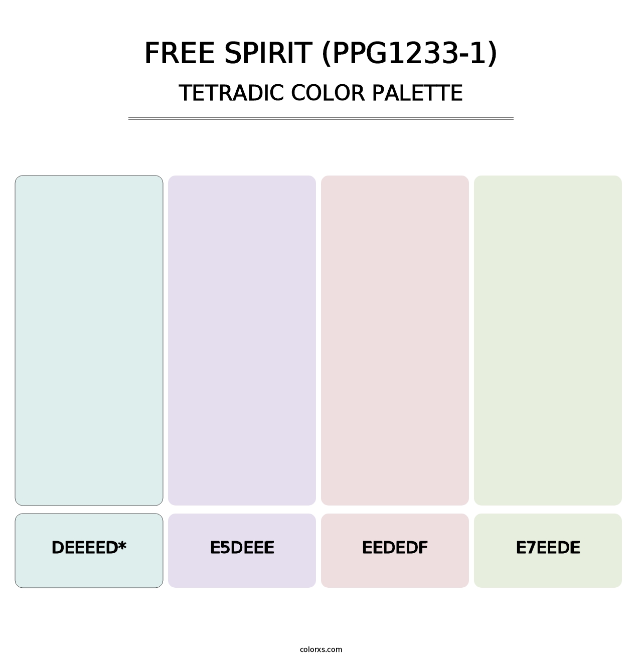 Free Spirit (PPG1233-1) - Tetradic Color Palette