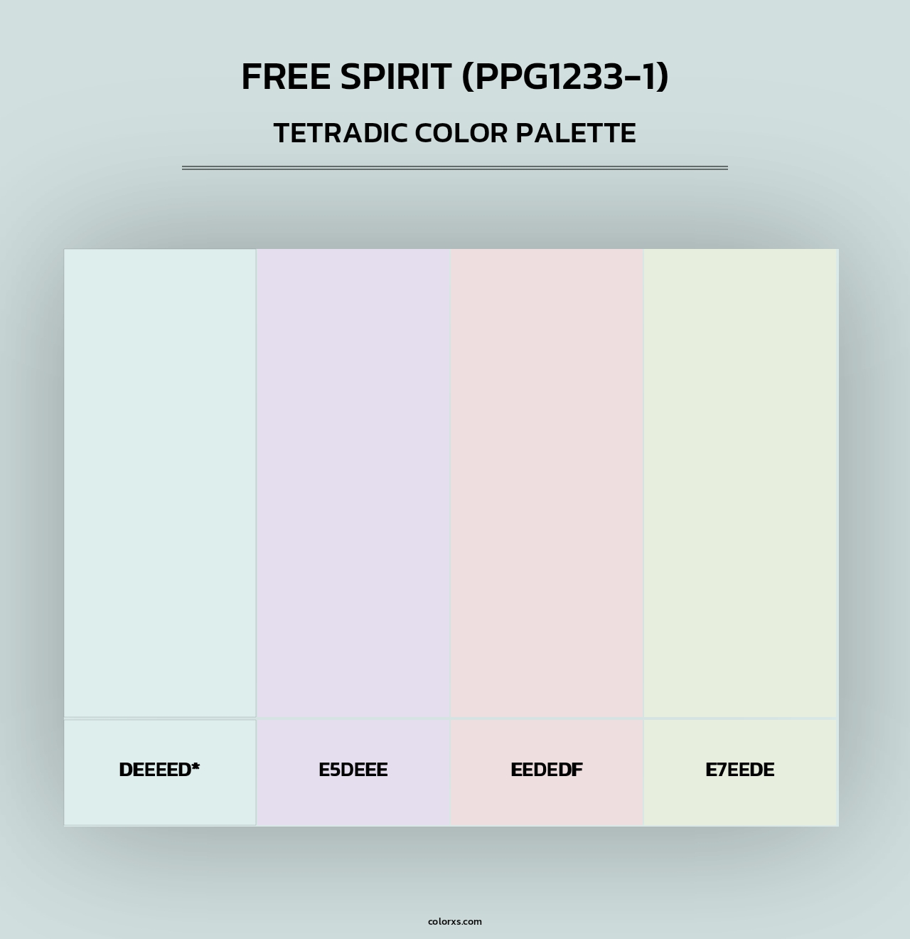 Free Spirit (PPG1233-1) - Tetradic Color Palette