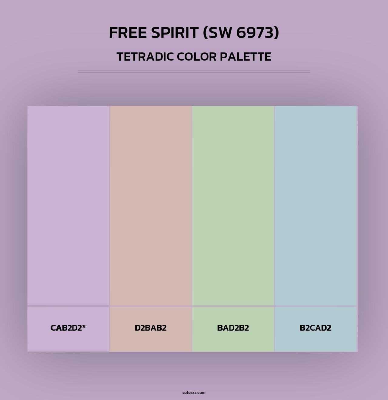 Free Spirit (SW 6973) - Tetradic Color Palette