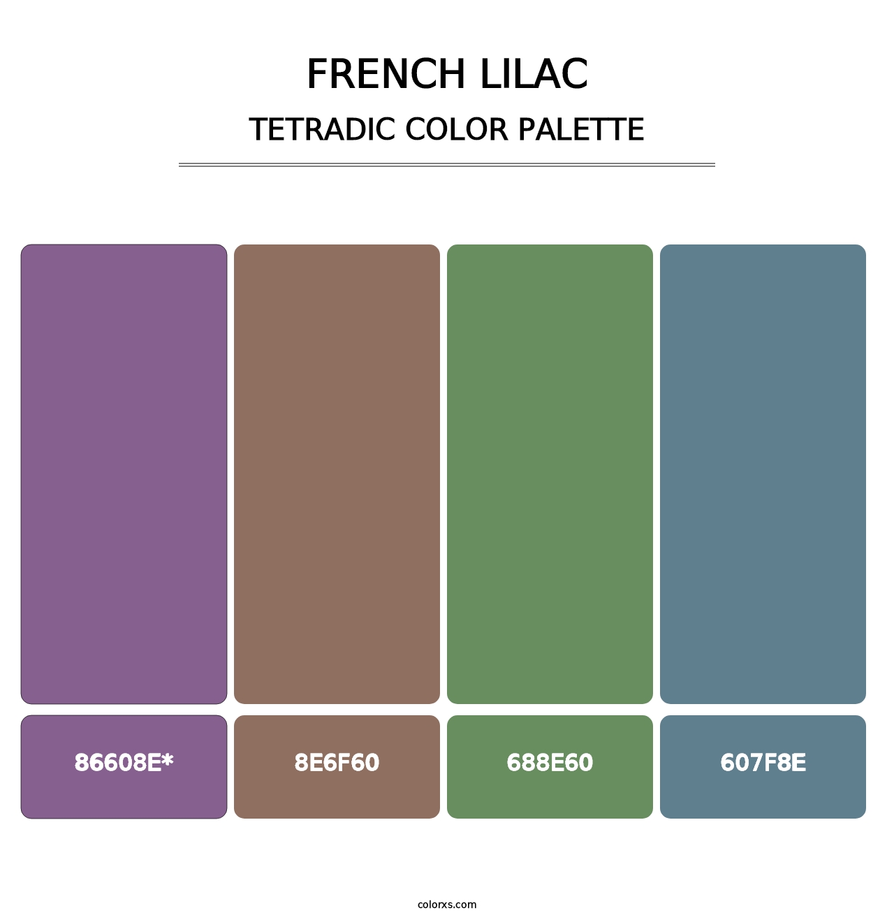 French Lilac - Tetradic Color Palette