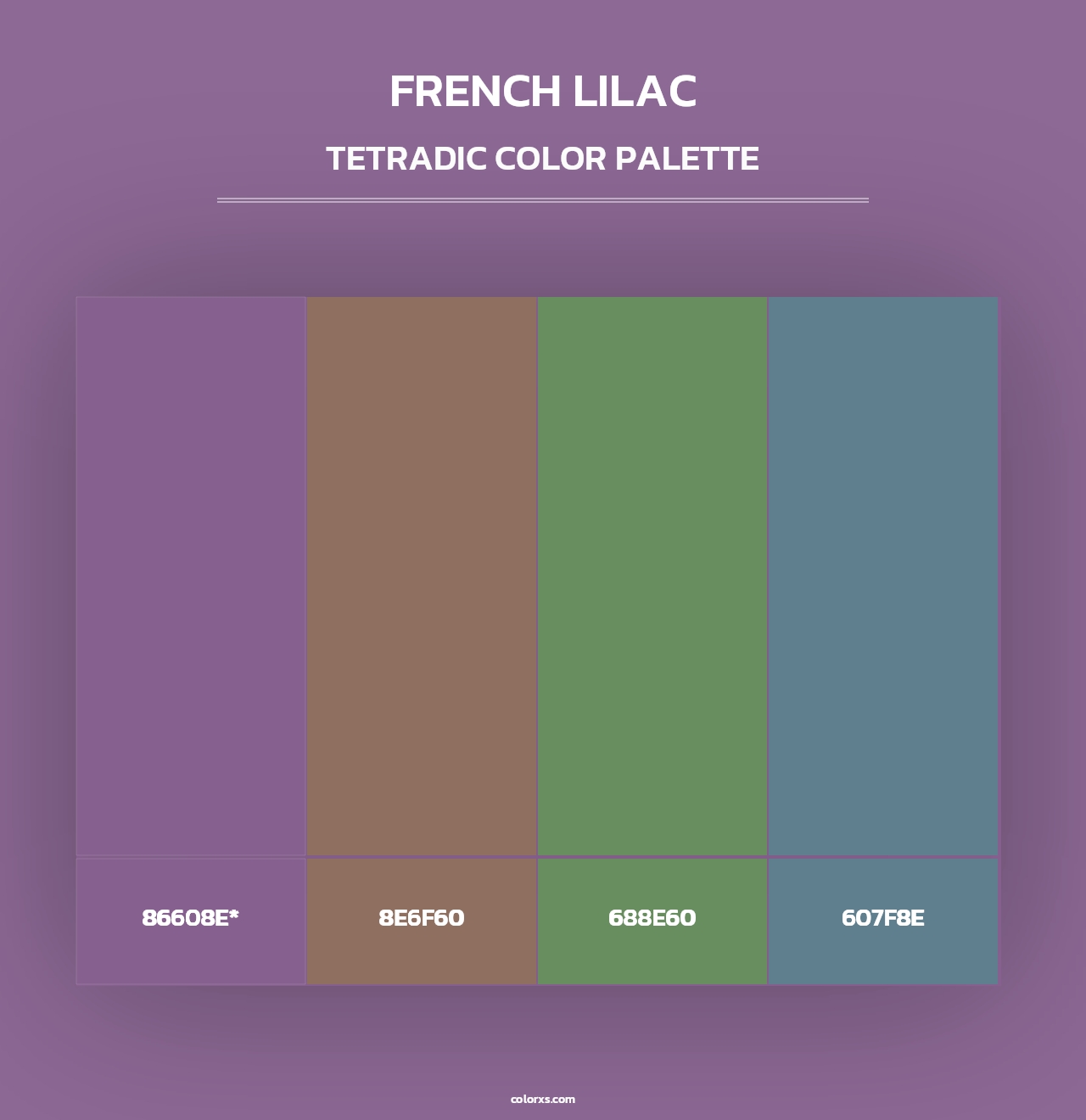 French Lilac - Tetradic Color Palette