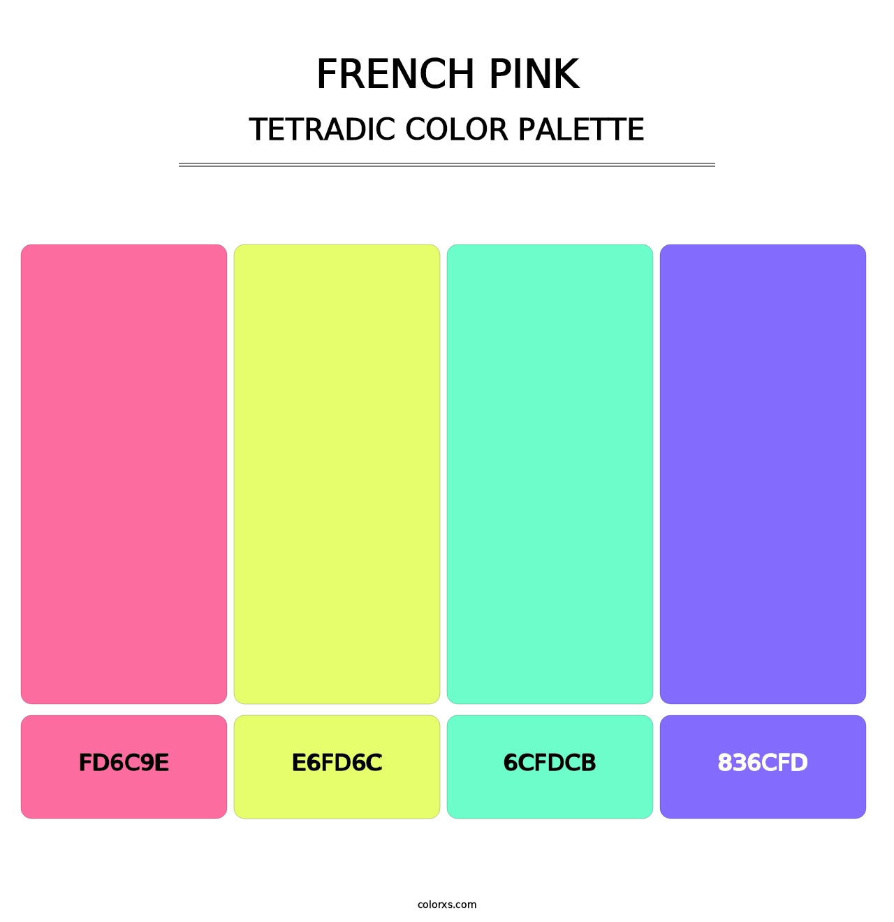 French Pink - Tetradic Color Palette