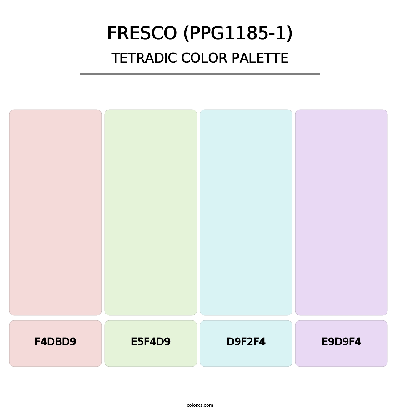 Fresco (PPG1185-1) - Tetradic Color Palette