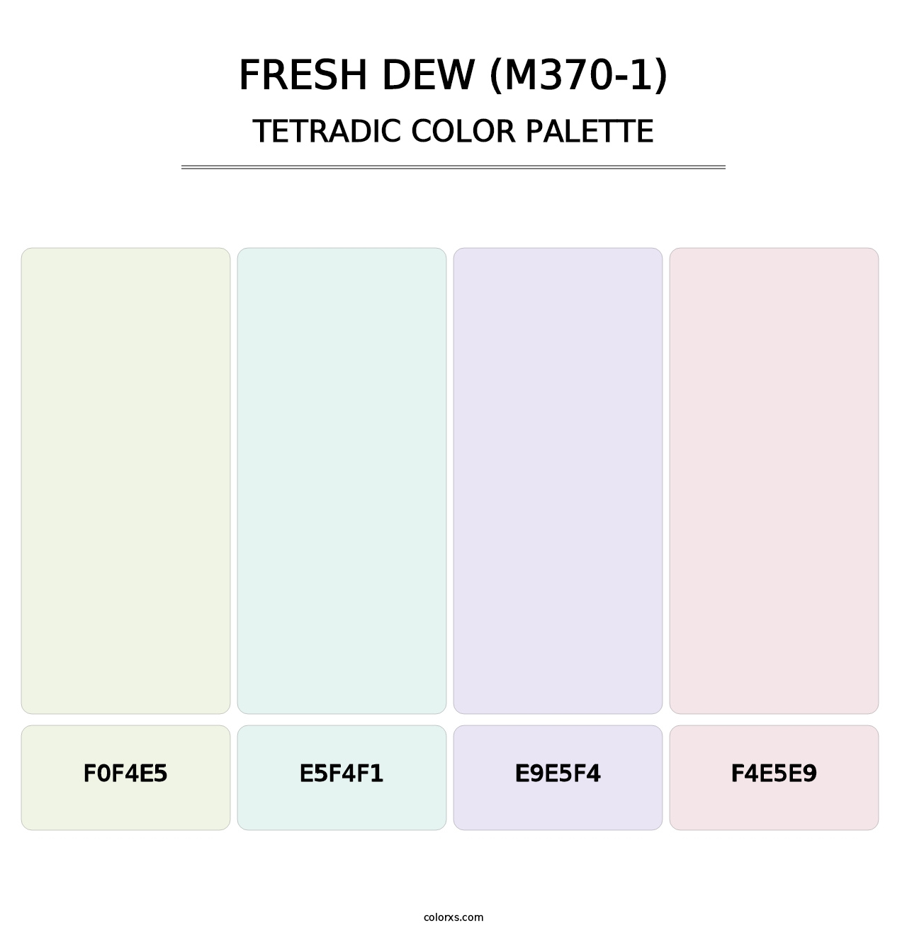 Fresh Dew (M370-1) - Tetradic Color Palette