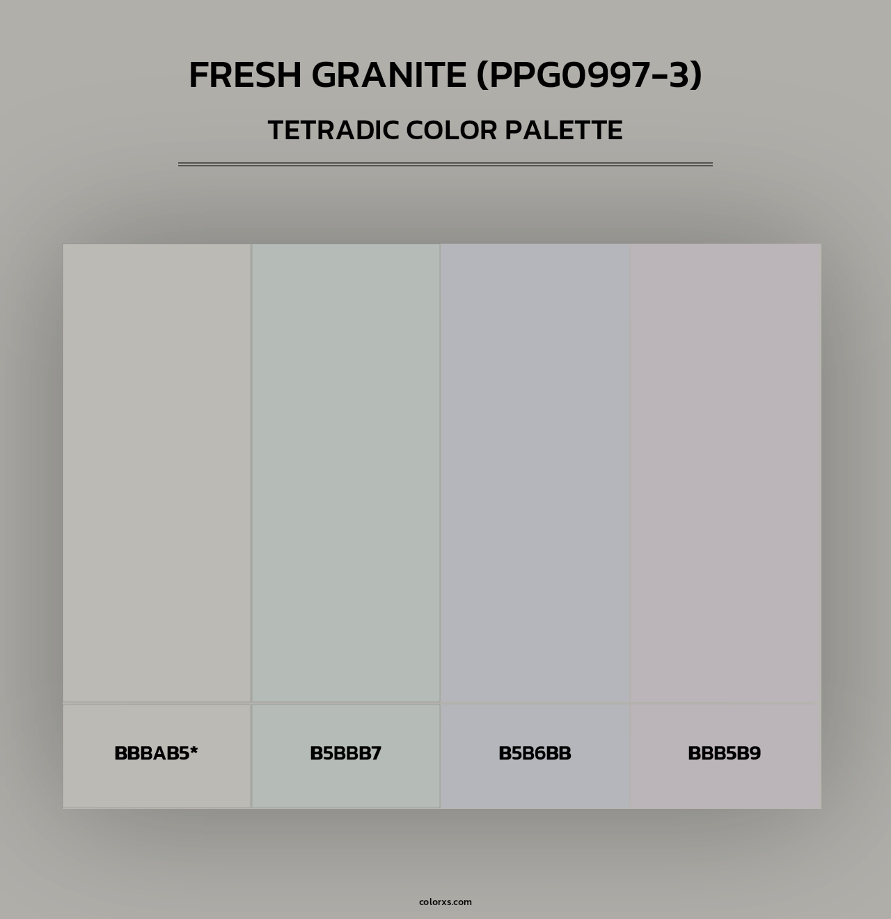 Fresh Granite (PPG0997-3) - Tetradic Color Palette
