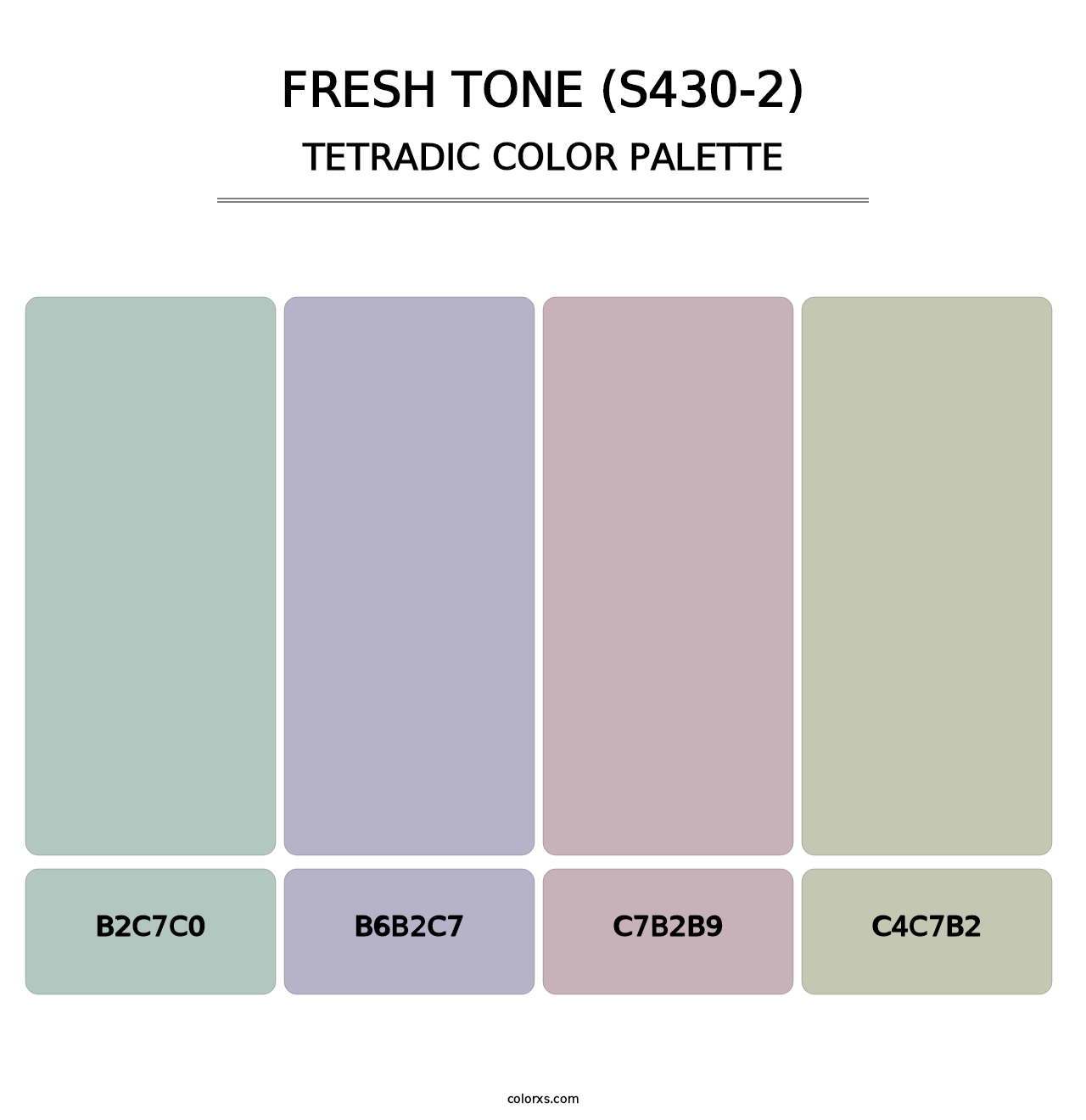 Fresh Tone (S430-2) - Tetradic Color Palette
