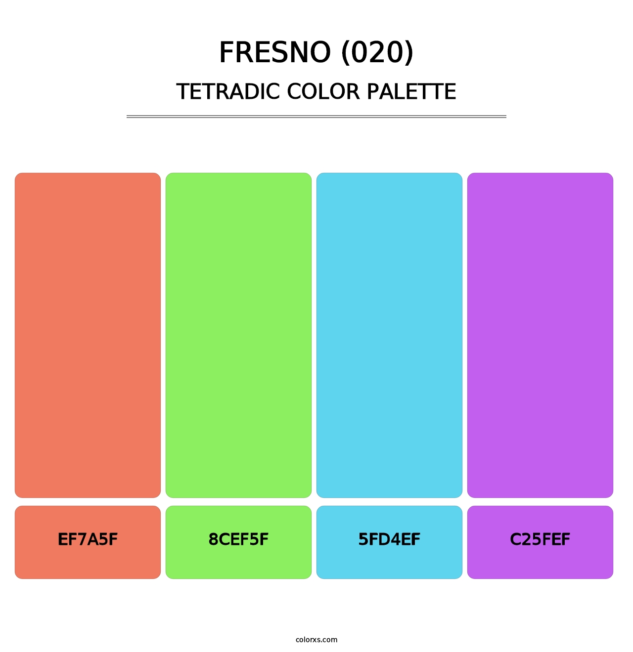 Fresno (020) - Tetradic Color Palette