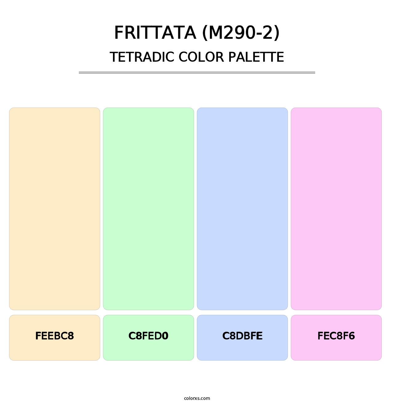 Frittata (M290-2) - Tetradic Color Palette