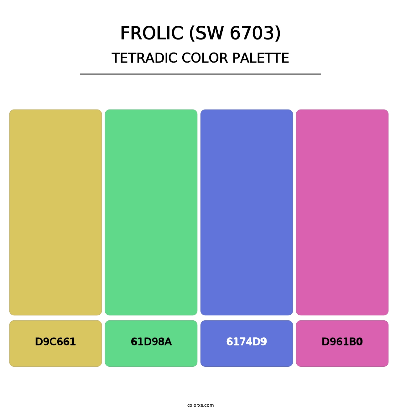Frolic (SW 6703) - Tetradic Color Palette