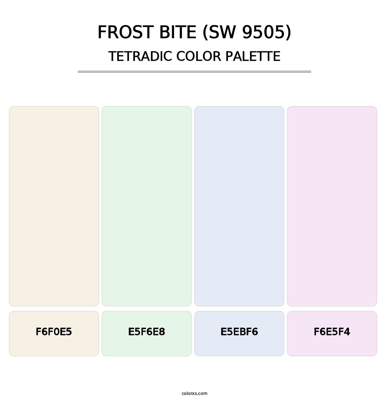 Frost Bite (SW 9505) - Tetradic Color Palette