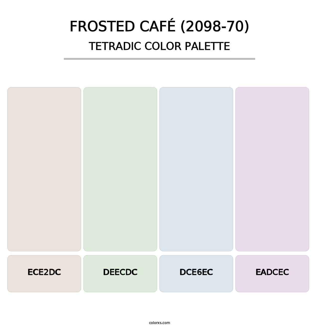 Frosted Café (2098-70) - Tetradic Color Palette