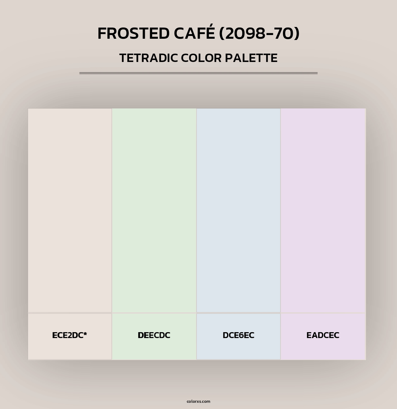 Frosted Café (2098-70) - Tetradic Color Palette