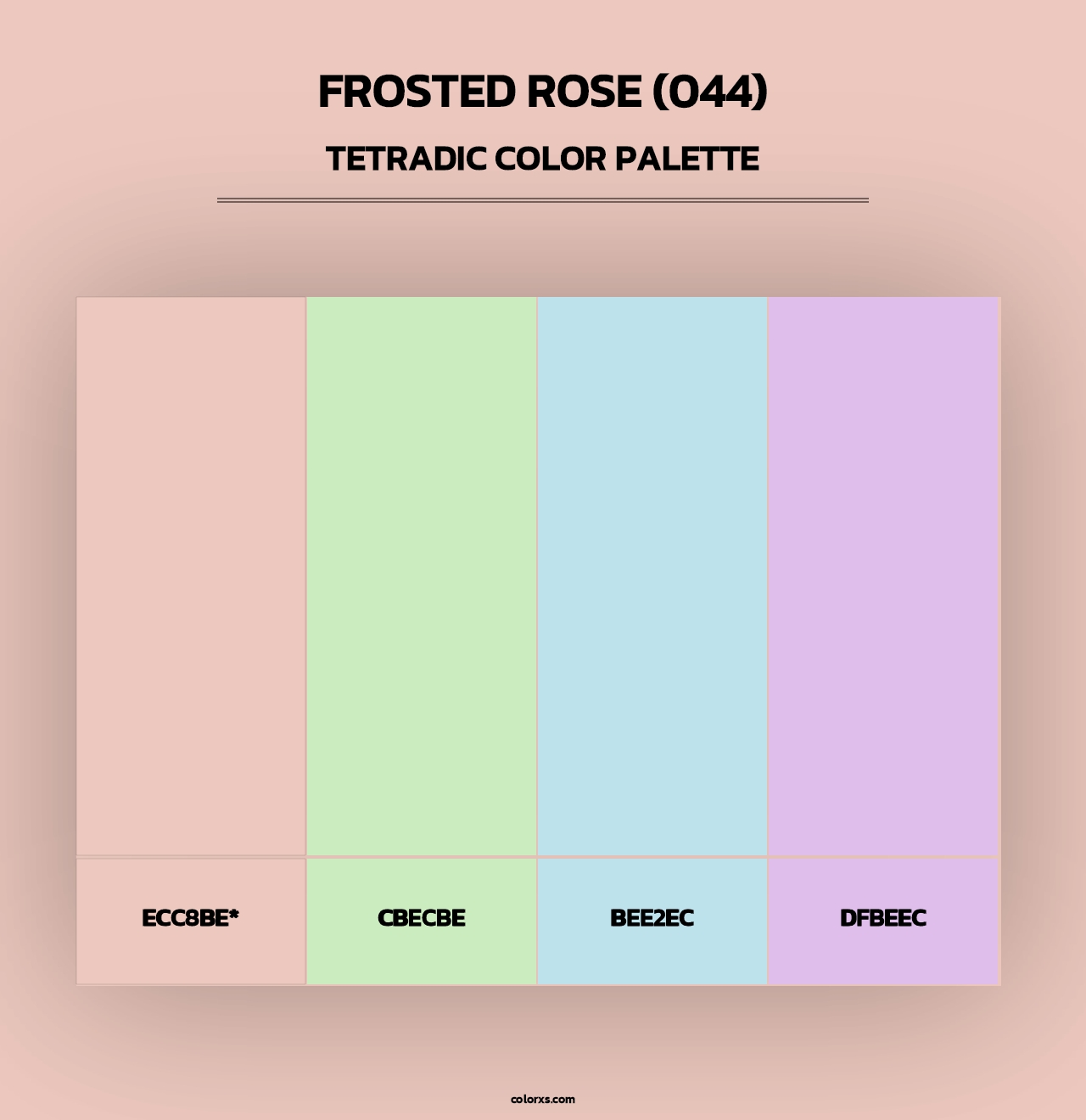 Frosted Rose (044) - Tetradic Color Palette