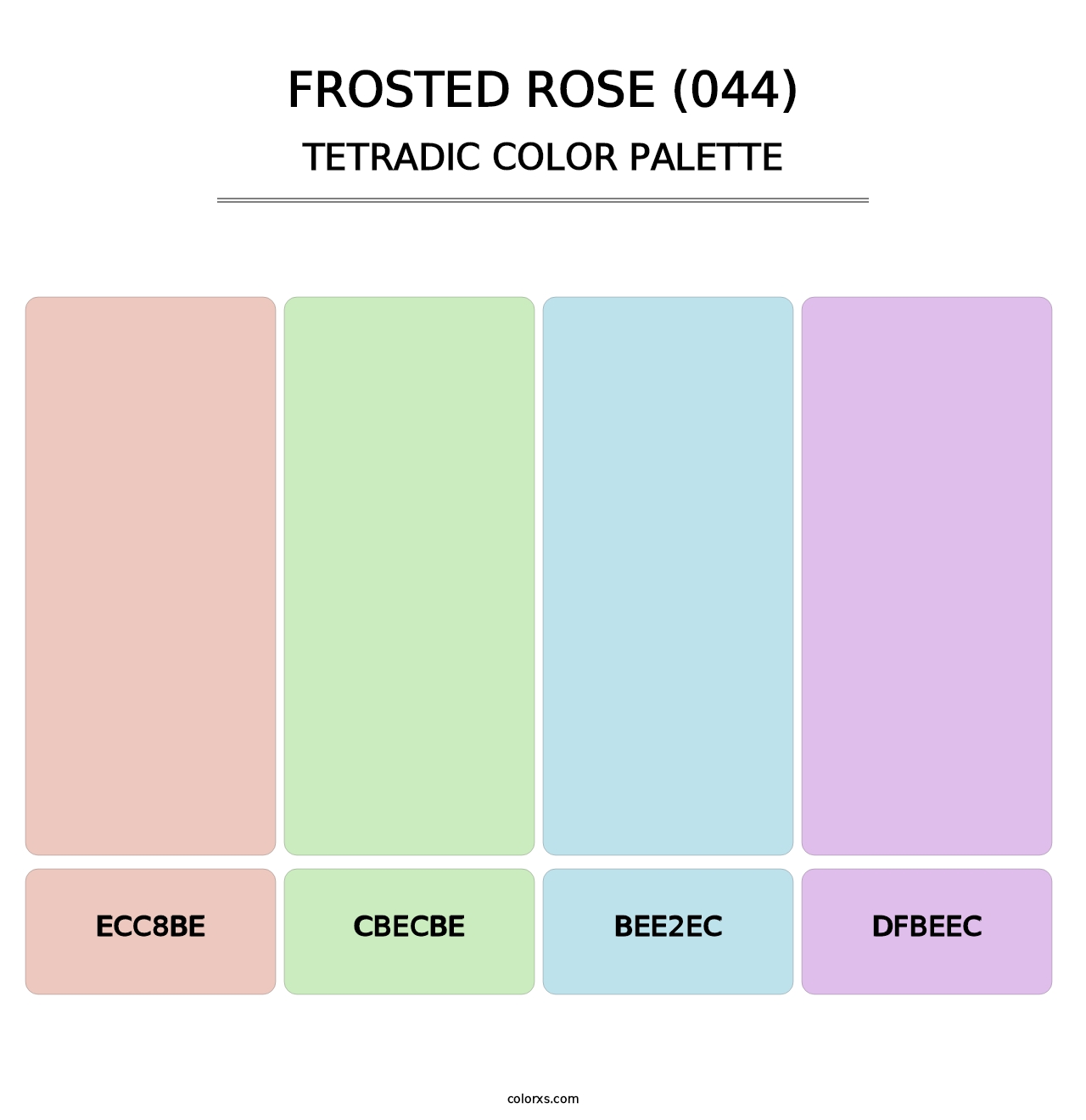 Frosted Rose (044) - Tetradic Color Palette
