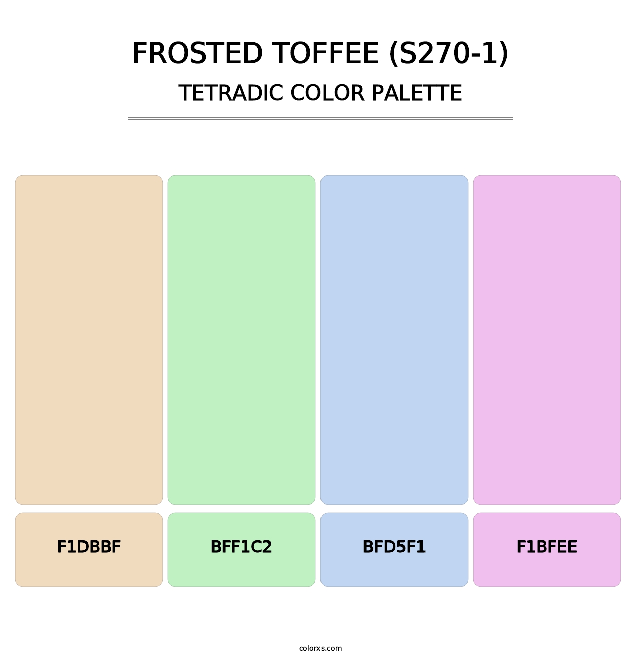 Frosted Toffee (S270-1) - Tetradic Color Palette
