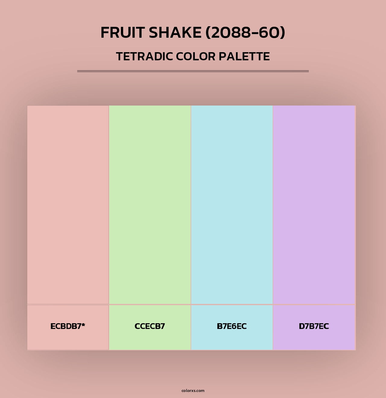 Fruit Shake (2088-60) - Tetradic Color Palette