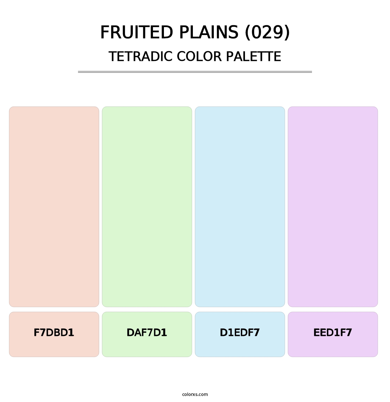 Fruited Plains (029) - Tetradic Color Palette