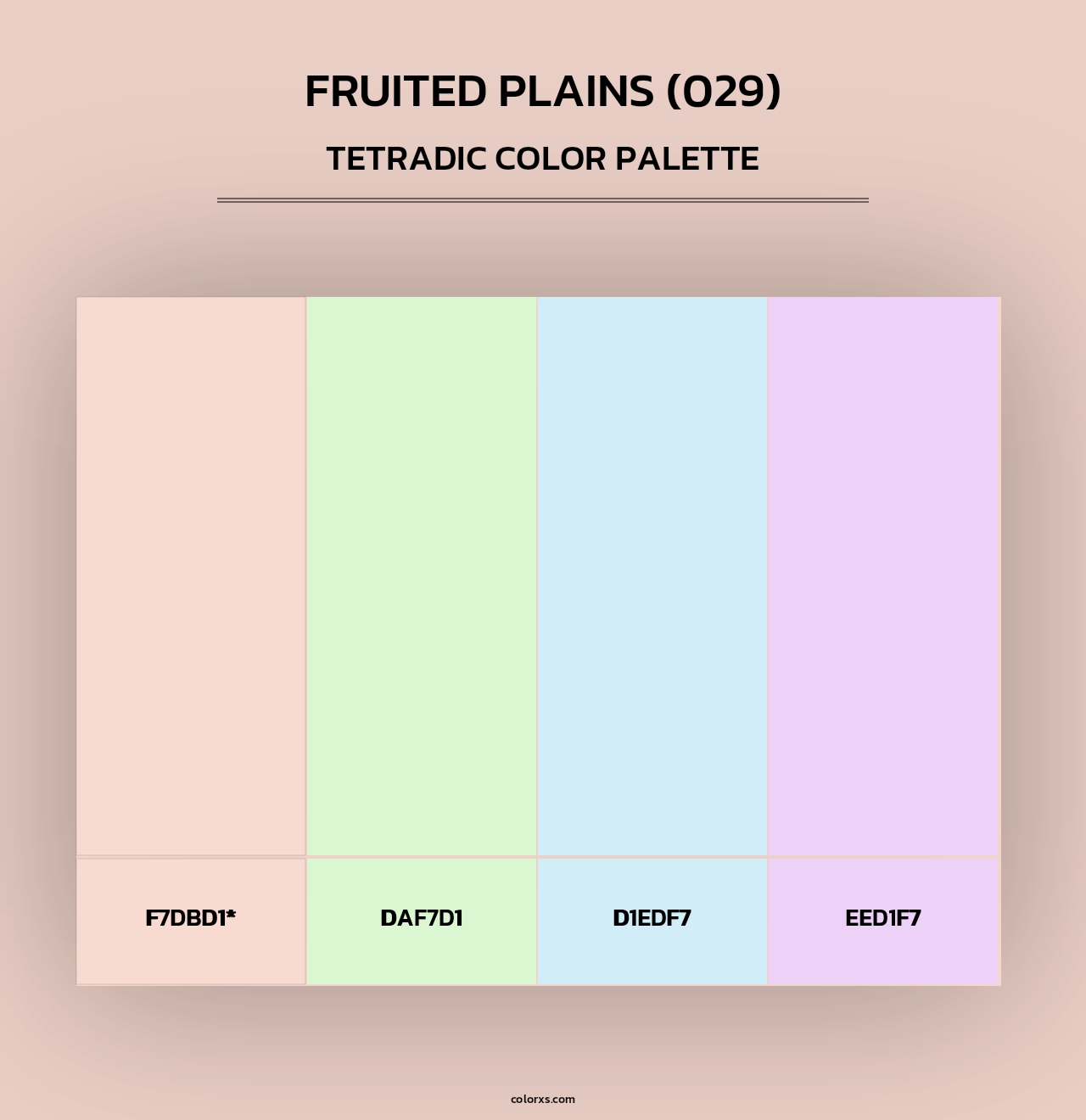 Fruited Plains (029) - Tetradic Color Palette