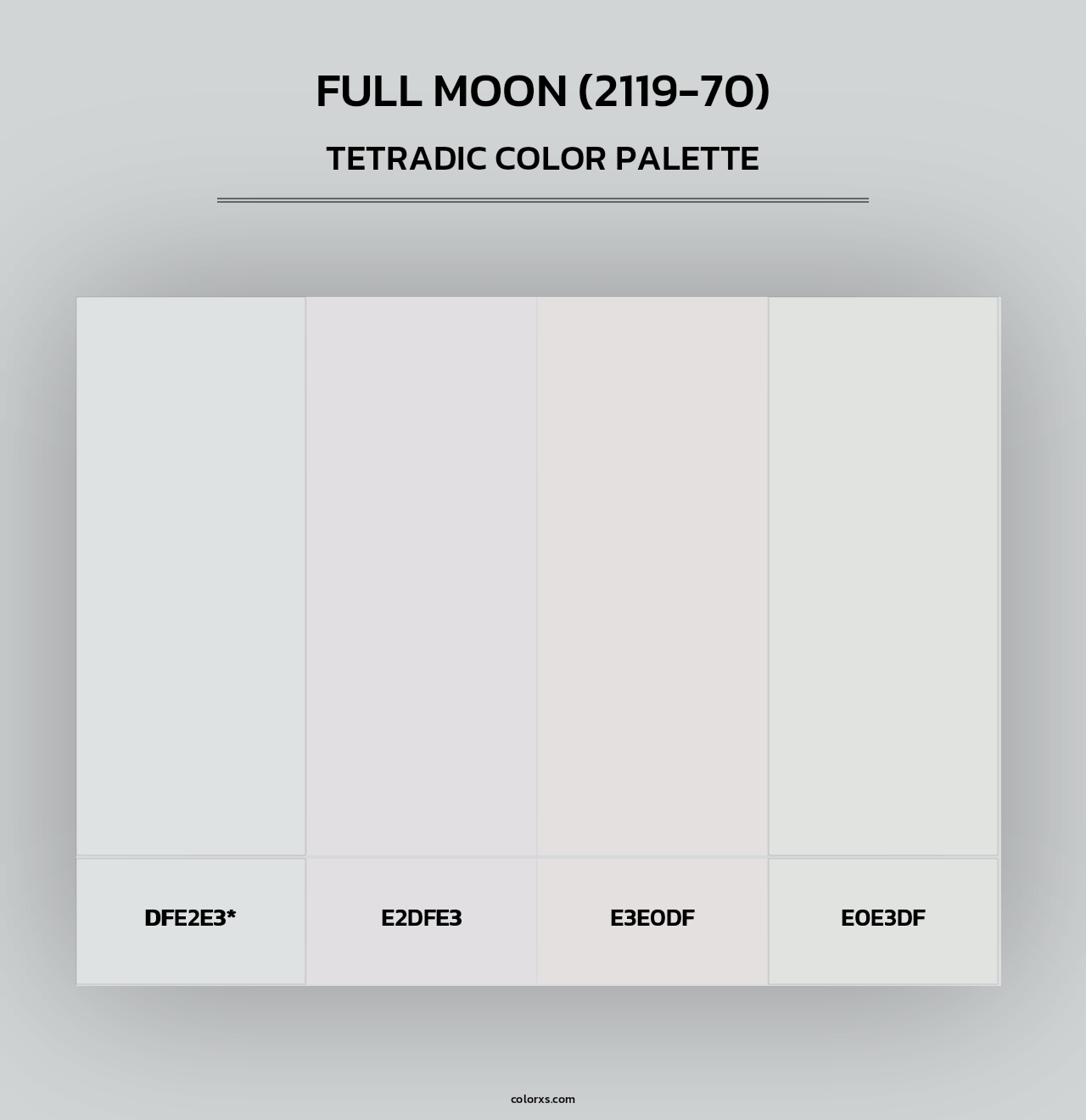 Full Moon (2119-70) - Tetradic Color Palette