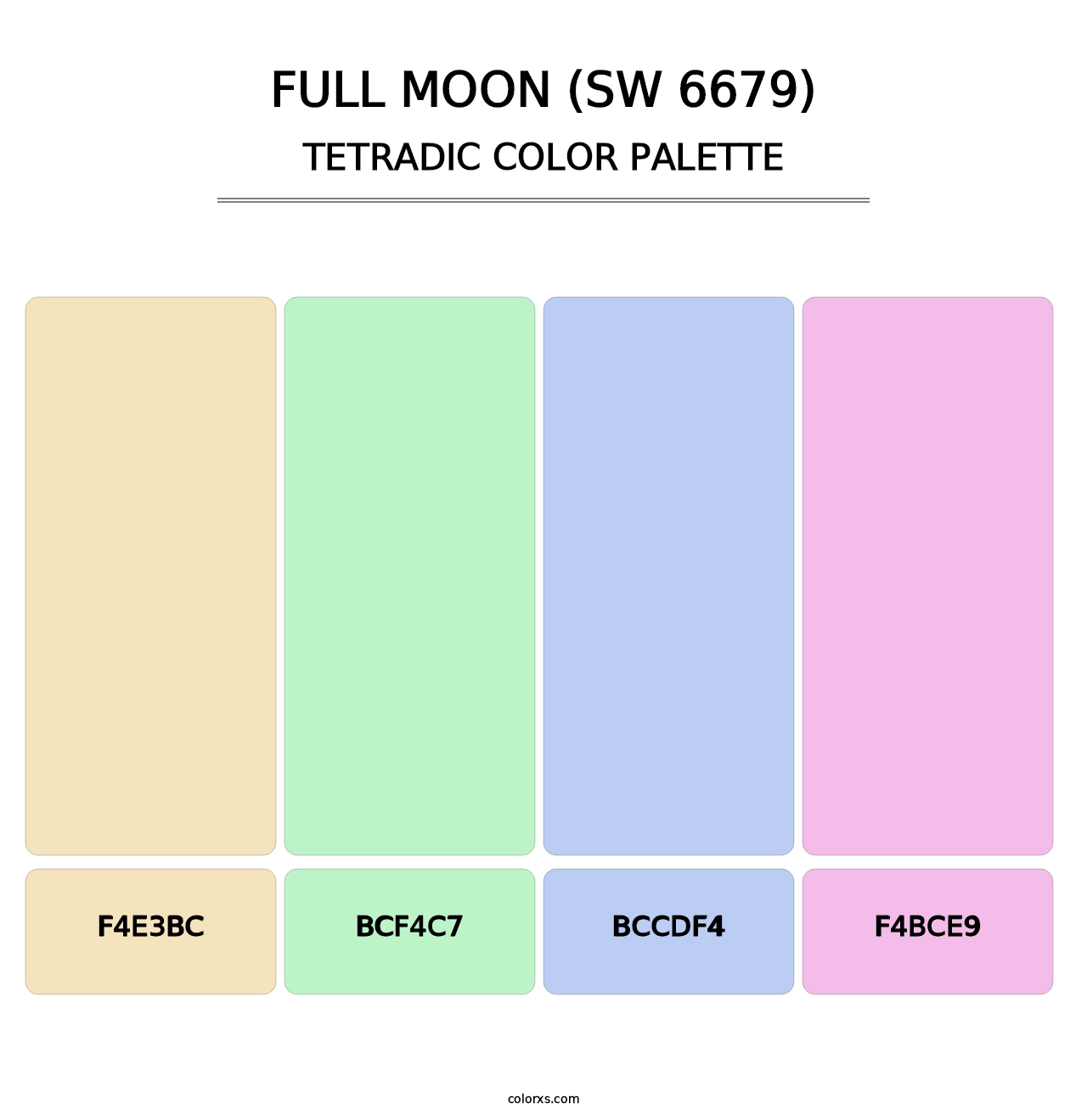 Full Moon (SW 6679) - Tetradic Color Palette
