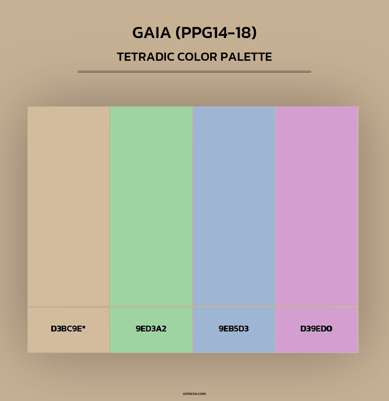 Gaia (PPG14-18) - Tetradic Color Palette