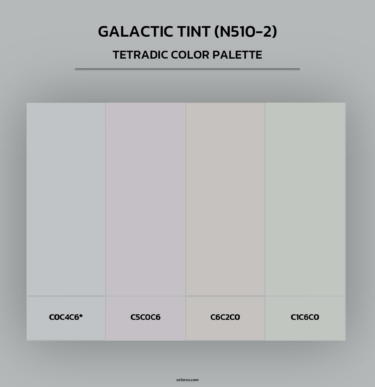 Galactic Tint (N510-2) - Tetradic Color Palette