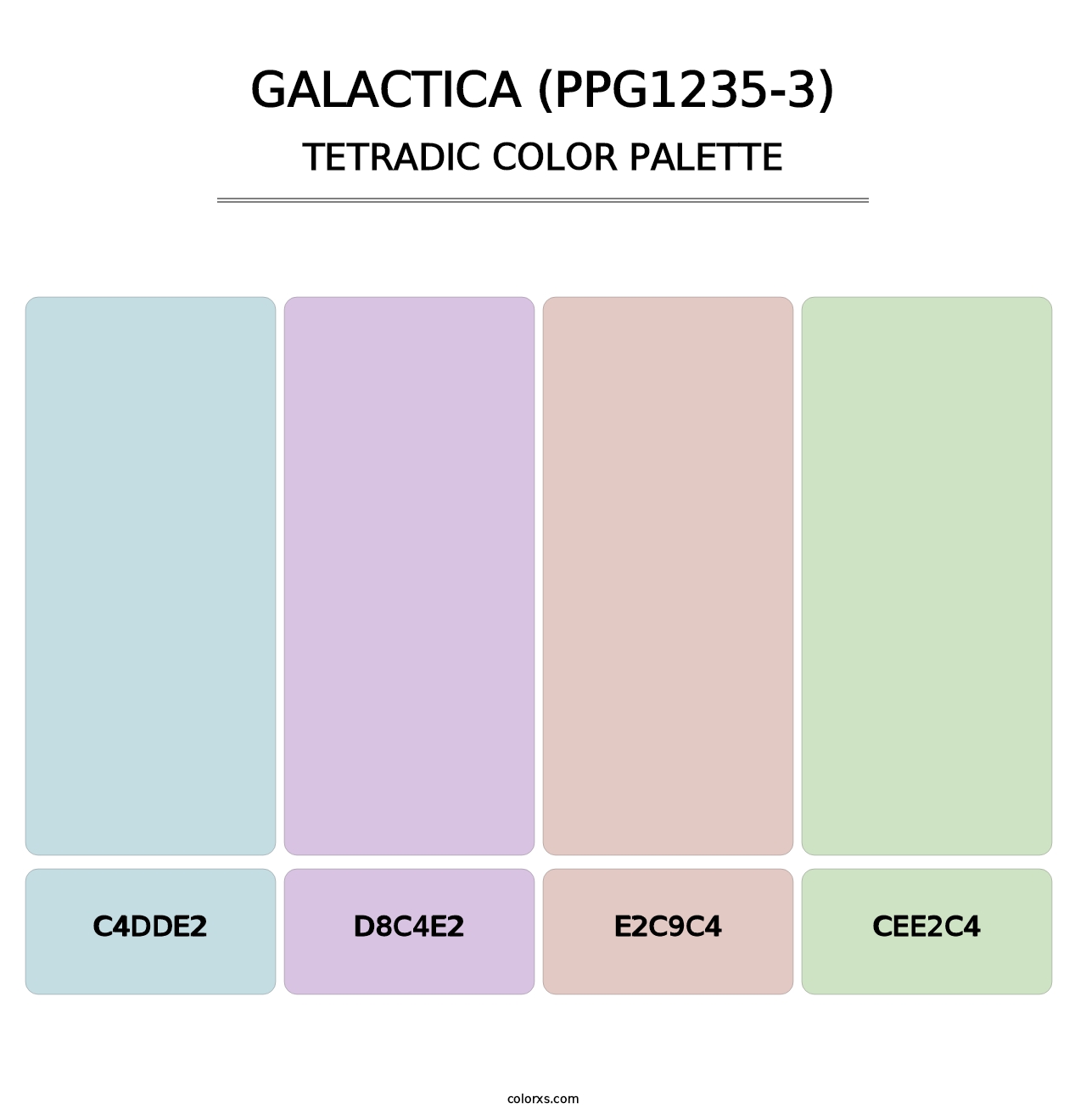 Galactica (PPG1235-3) - Tetradic Color Palette