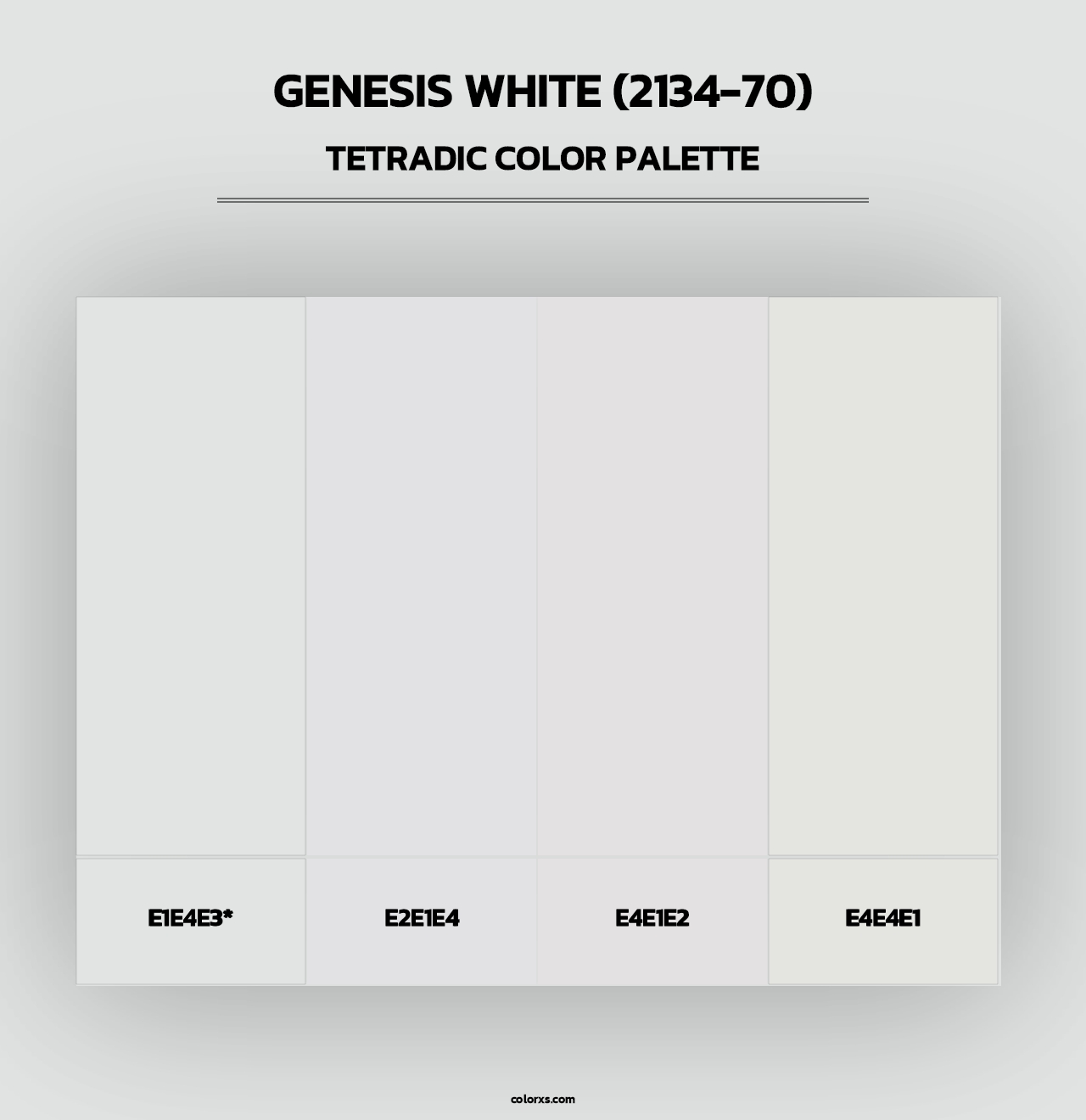 Genesis White (2134-70) - Tetradic Color Palette