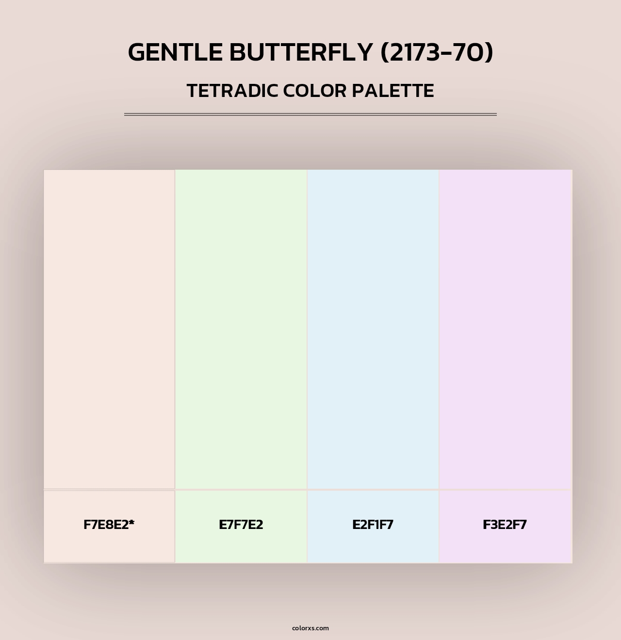 Gentle Butterfly (2173-70) - Tetradic Color Palette